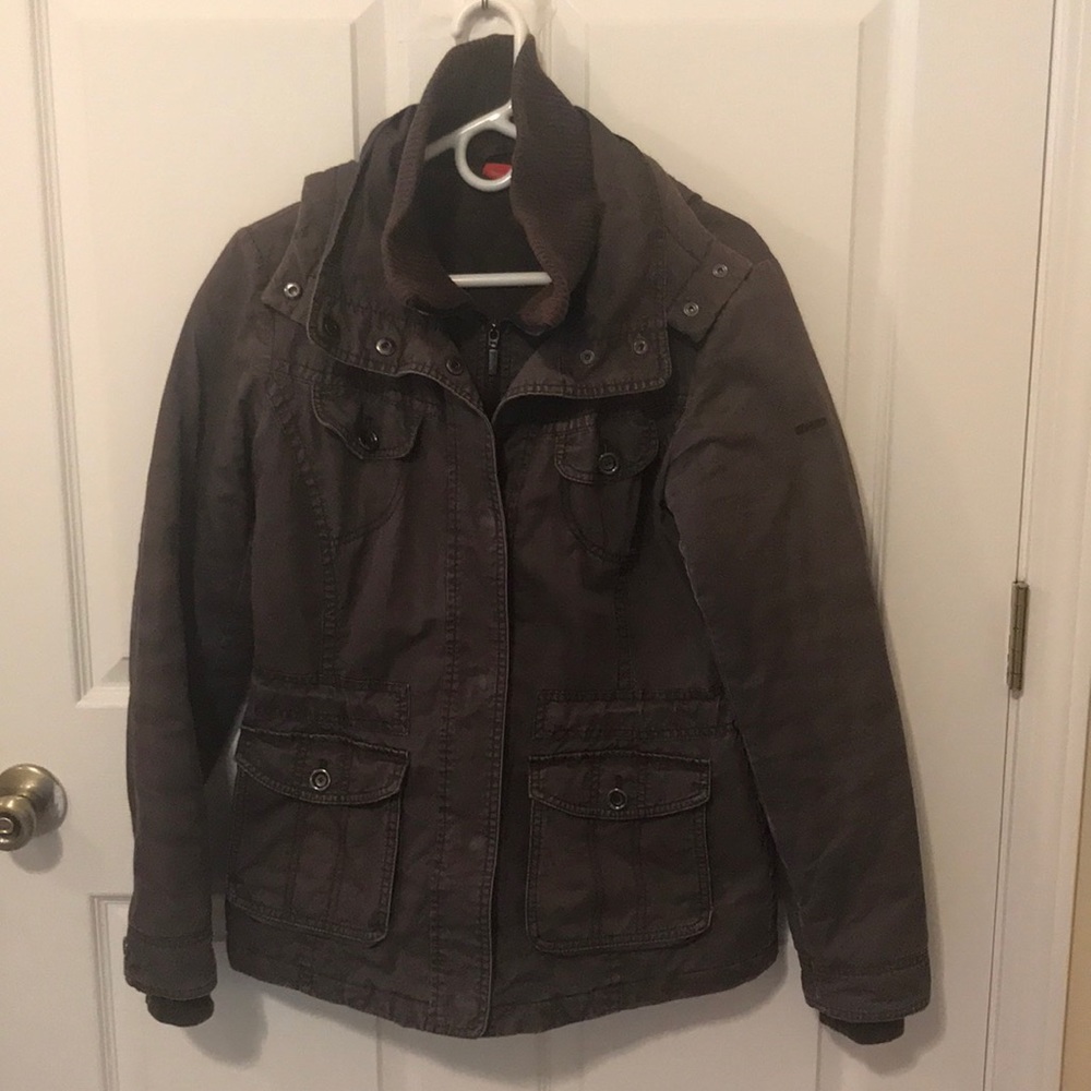 Esprit weathered quilted cotton coat